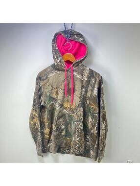 Vintage Real Tree Camo Hoodie Youth MEdium